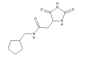 N-(cyclopentylmethyl)-2-(2,5-diketoimidazolidin-4-yl)acetamide