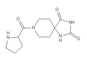 Image of 8-prolyl-2,4,8-triazaspiro[4.5]decane-1,3-quinone