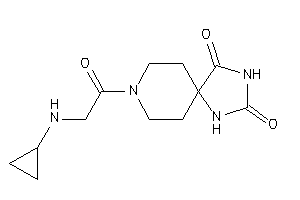 Image of 8-[2-(cyclopropylamino)acetyl]-2,4,8-triazaspiro[4.5]decane-1,3-quinone