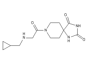 Image of 8-[2-(cyclopropylmethylamino)acetyl]-2,4,8-triazaspiro[4.5]decane-1,3-quinone