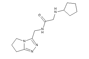 2-(cyclopentylamino)-N-(6,7-dihydro-5H-pyrrolo[2,1-c][1,2,4]triazol-3-ylmethyl)acetamide