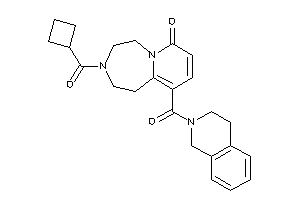 Image of 3-(cyclobutanecarbonyl)-10-(3,4-dihydro-1H-isoquinoline-2-carbonyl)-1,2,4,5-tetrahydropyrido[2,1-g][1,4]diazepin-7-one