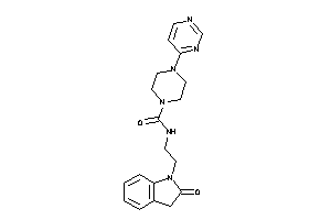 N-[2-(2-ketoindolin-1-yl)ethyl]-4-(4-pyrimidyl)piperazine-1-carboxamide