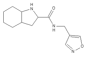 N-(isoxazol-4-ylmethyl)-2,3,3a,4,5,6,7,7a-octahydro-1H-indole-2-carboxamide