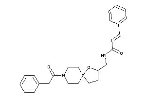 3-phenyl-N-[[8-(2-phenylacetyl)-4-oxa-8-azaspiro[4.5]decan-3-yl]methyl]acrylamide