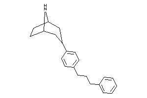 3-[4-(3-phenylpropyl)phenyl]-8-azabicyclo[3.2.1]octane