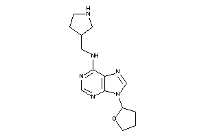 Pyrrolidin-3-ylmethyl-[9-(tetrahydrofuryl)purin-6-yl]amine