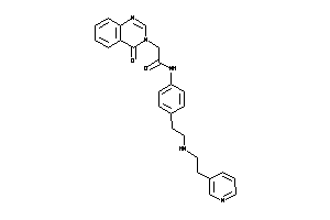 2-(4-ketoquinazolin-3-yl)-N-[4-[2-[2-(3-pyridyl)ethylamino]ethyl]phenyl]acetamide