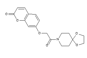 7-[2-(1,4-dioxa-8-azaspiro[4.5]decan-8-yl)-2-keto-ethoxy]coumarin