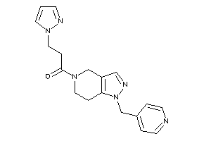 3-pyrazol-1-yl-1-[1-(4-pyridylmethyl)-6,7-dihydro-4H-pyrazolo[4,3-c]pyridin-5-yl]propan-1-one