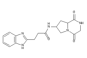 Image of 3-(1H-benzimidazol-2-yl)-N-(1,4-diketo-2,3,6,7,8,8a-hexahydropyrrolo[1,2-a]pyrazin-7-yl)propionamide