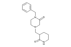 1-benzyl-4-[(2-keto-3-piperidyl)methyl]piperazin-2-one