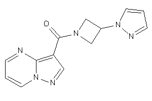 Pyrazolo[1,5-a]pyrimidin-3-yl-(3-pyrazol-1-ylazetidin-1-yl)methanone