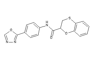 N-[4-(1,3,4-oxadiazol-2-yl)phenyl]-2,3-dihydro-1,4-benzoxathiine-2-carboxamide