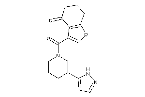 3-[3-(1H-pyrazol-5-yl)piperidine-1-carbonyl]-6,7-dihydro-5H-benzofuran-4-one