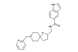 N-[[8-(2-pyridylmethyl)-4-oxa-8-azaspiro[4.5]decan-3-yl]methyl]-1H-indole-5-carboxamide