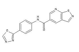 N-[4-(1,3,4-oxadiazol-2-yl)phenyl]isothiazolo[5,4-b]pyridine-5-carboxamide