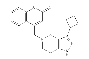 Image of 4-[(3-cyclobutyl-1,4,6,7-tetrahydropyrazolo[4,3-c]pyridin-5-yl)methyl]coumarin