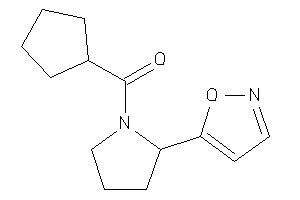 Image of Cyclopentyl-(2-isoxazol-5-ylpyrrolidino)methanone