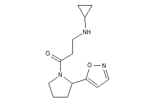Image of 3-(cyclopropylamino)-1-(2-isoxazol-5-ylpyrrolidino)propan-1-one