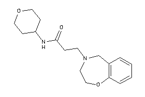 3-(3,5-dihydro-2H-1,4-benzoxazepin-4-yl)-N-tetrahydropyran-4-yl-propionamide