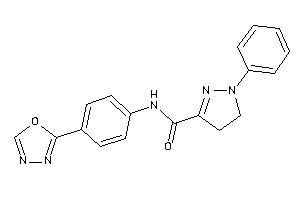 N-[4-(1,3,4-oxadiazol-2-yl)phenyl]-1-phenyl-2-pyrazoline-3-carboxamide