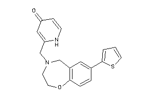 2-[[7-(2-thienyl)-3,5-dihydro-2H-1,4-benzoxazepin-4-yl]methyl]-4-pyridone