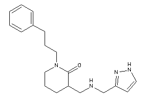 1-(3-phenylpropyl)-3-[(1H-pyrazol-3-ylmethylamino)methyl]-2-piperidone