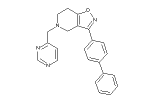 3-(4-phenylphenyl)-5-(4-pyrimidylmethyl)-6,7-dihydro-4H-isoxazolo[4,5-c]pyridine