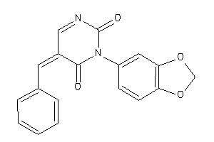 Image of 5-benzal-3-(1,3-benzodioxol-5-yl)pyrimidine-2,4-quinone