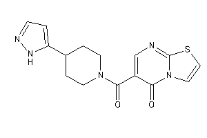 6-[4-(1H-pyrazol-5-yl)piperidine-1-carbonyl]thiazolo[3,2-a]pyrimidin-5-one