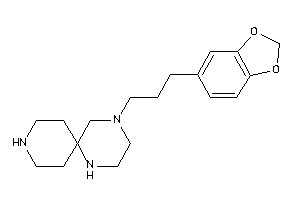 4-[3-(1,3-benzodioxol-5-yl)propyl]-1,4,9-triazaspiro[5.5]undecane