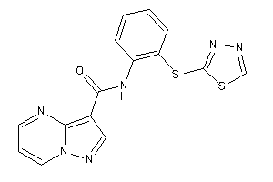 N-[2-(1,3,4-thiadiazol-2-ylthio)phenyl]pyrazolo[1,5-a]pyrimidine-3-carboxamide