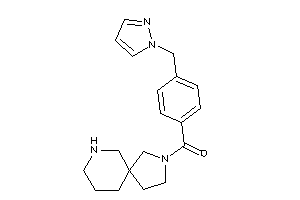 3,7-diazaspiro[4.5]decan-3-yl-[4-(pyrazol-1-ylmethyl)phenyl]methanone