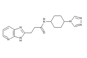 3-(3H-imidazo[4,5-b]pyridin-2-yl)-N-[4-(1,2,4-triazol-4-yl)cyclohexyl]propionamide