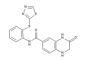 3-keto-N-[2-(1,3,4-thiadiazol-2-ylthio)phenyl]-2,4-dihydro-1H-quinoxaline-6-carboxamide