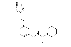 N-[[1-[2-(1H-pyrazol-4-yl)ethyl]-3,6-dihydro-2H-pyridin-5-yl]methyl]piperidine-1-carboxamide