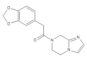 2-(1,3-benzodioxol-5-yl)-1-(6,8-dihydro-5H-imidazo[1,2-a]pyrazin-7-yl)ethanone