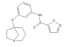 N-[3-(1-azabicyclo[3.2.1]octan-5-yloxy)phenyl]isoxazole-5-carboxamide