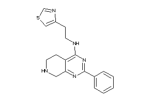 (2-phenyl-5,6,7,8-tetrahydropyrido[3,4-d]pyrimidin-4-yl)-(2-thiazol-4-ylethyl)amine