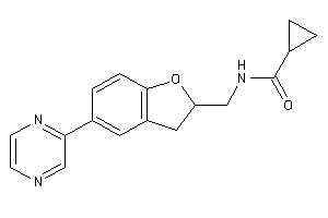 N-[(5-pyrazin-2-ylcoumaran-2-yl)methyl]cyclopropanecarboxamide