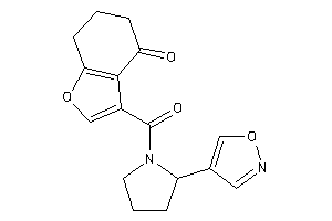 3-(2-isoxazol-4-ylpyrrolidine-1-carbonyl)-6,7-dihydro-5H-benzofuran-4-one