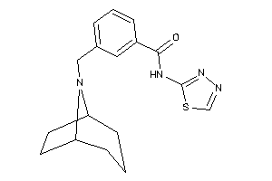 3-(8-azabicyclo[3.2.1]octan-8-ylmethyl)-N-(1,3,4-thiadiazol-2-yl)benzamide