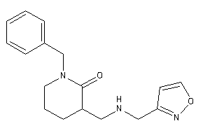 1-benzyl-3-[(isoxazol-3-ylmethylamino)methyl]-2-piperidone