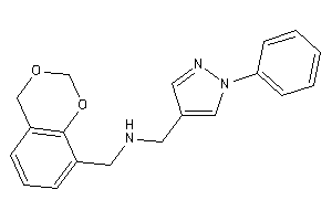 4H-1,3-benzodioxin-8-ylmethyl-[(1-phenylpyrazol-4-yl)methyl]amine