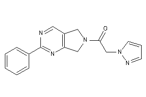 1-(2-phenyl-5,7-dihydropyrrolo[3,4-d]pyrimidin-6-yl)-2-pyrazol-1-yl-ethanone