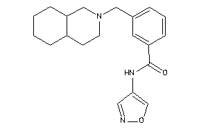 3-(3,4,4a,5,6,7,8,8a-octahydro-1H-isoquinolin-2-ylmethyl)-N-isoxazol-4-yl-benzamide