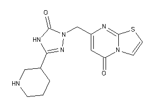 Image of 7-[[5-keto-3-(3-piperidyl)-4H-1,2,4-triazol-1-yl]methyl]thiazolo[3,2-a]pyrimidin-5-one