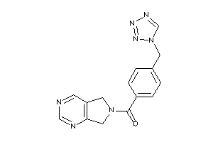 5,7-dihydropyrrolo[3,4-d]pyrimidin-6-yl-[4-(tetrazol-1-ylmethyl)phenyl]methanone