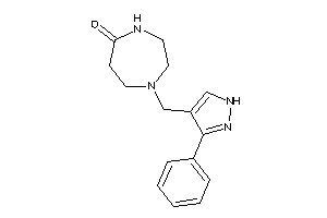 1-[(3-phenyl-1H-pyrazol-4-yl)methyl]-1,4-diazepan-5-one